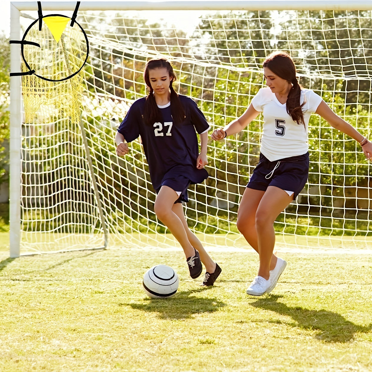 Soccer Training Goal Net Portable Sports Soccer Goal Practice Throwing Training Soccer Net