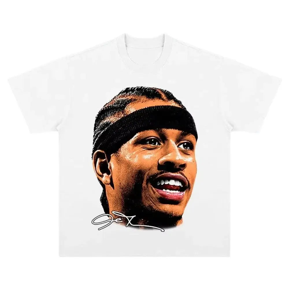 T-Shirt Allen Iverson – Tee Shirt Basketball Coton Oversize