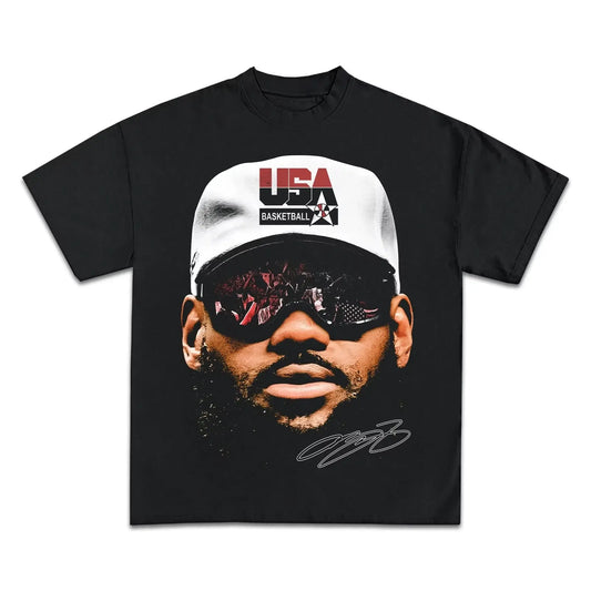 T-Shirt LeBron James – Tee Shirt Basketball Coton Oversize