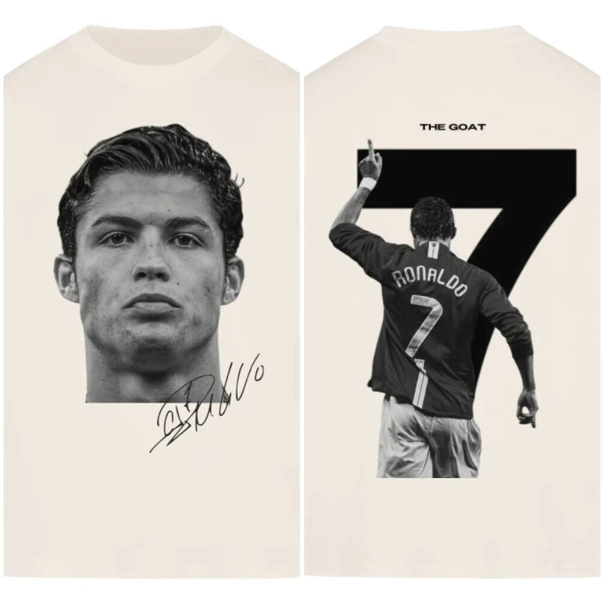 T-Shirt Cristiano Ronaldo – Tee Shirt Soccer Coton Oversize