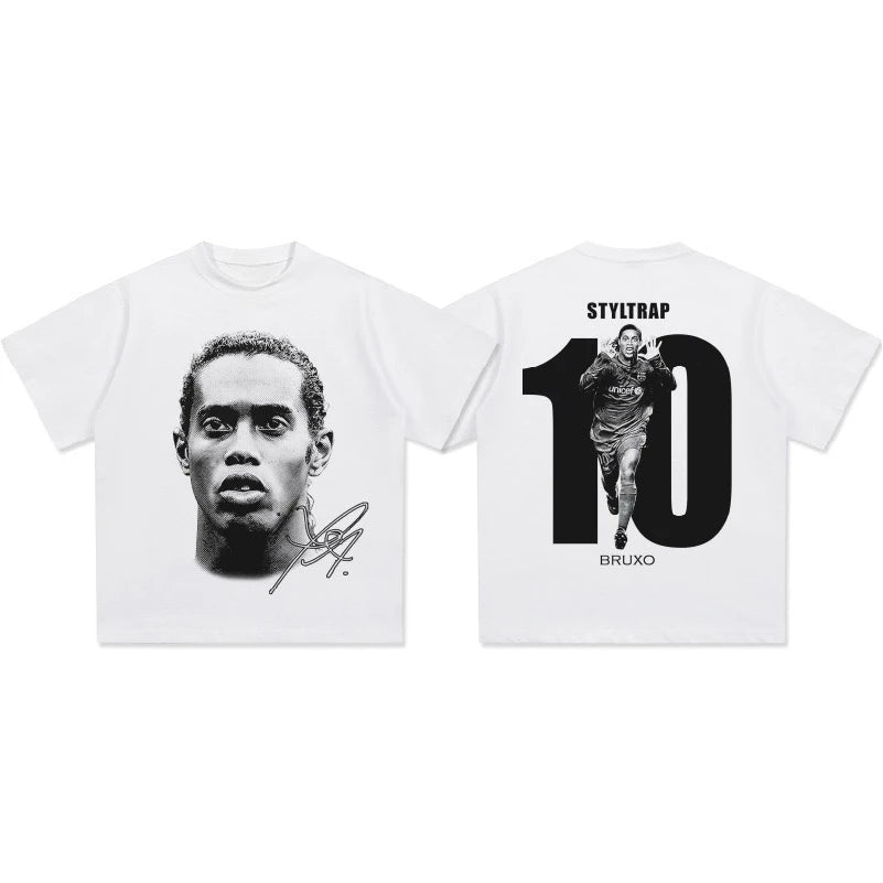 T-Shirt Ronaldinho – Tee Shirt Soccer Coton Oversize
