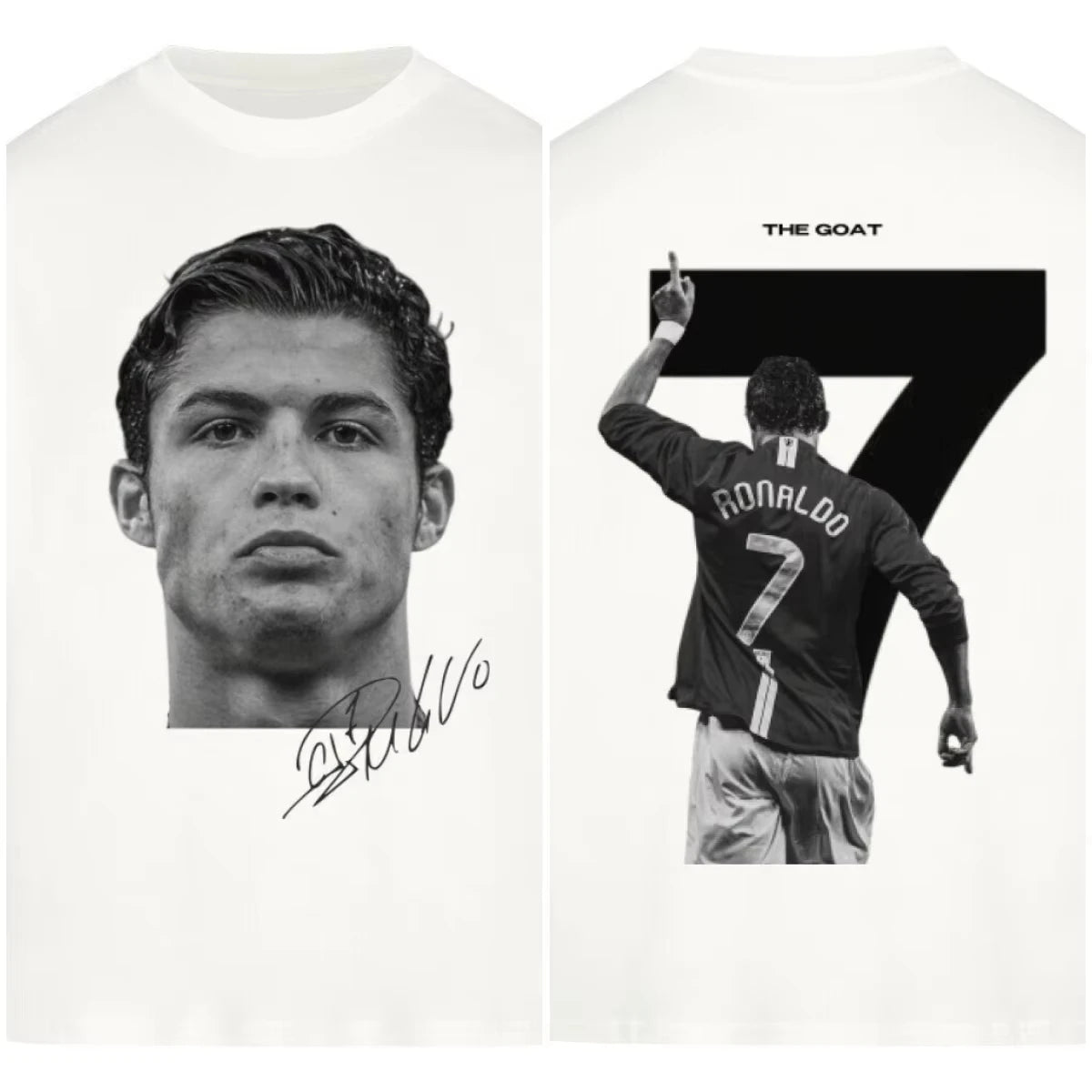 T-Shirt Cristiano Ronaldo – Tee Shirt Soccer Coton Oversize